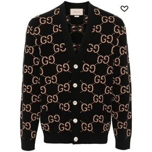 Gucci GG Motif Wool Cardigan